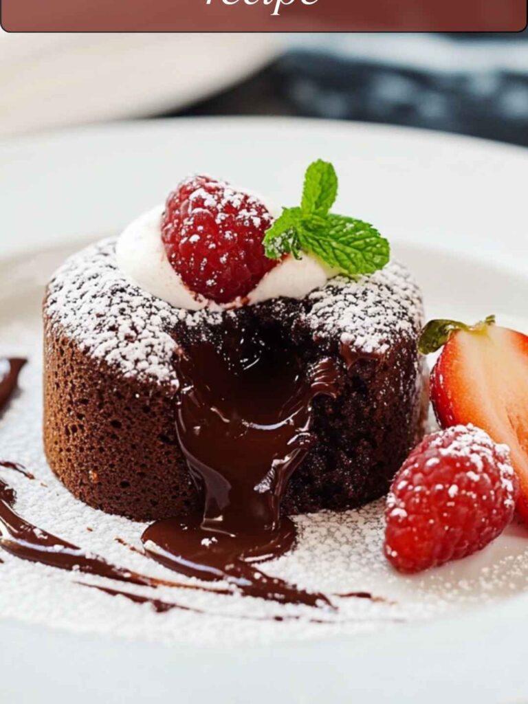 Mini chocolate lava cake recipe