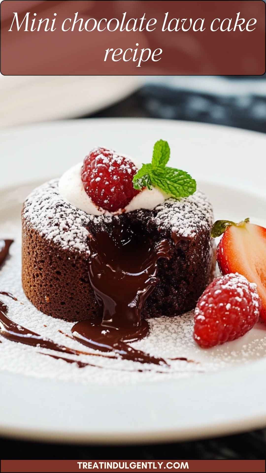 Mini chocolate lava cake recipe