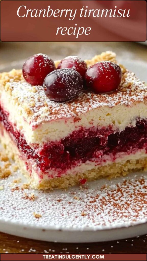 Cranberry tiramisu recipe