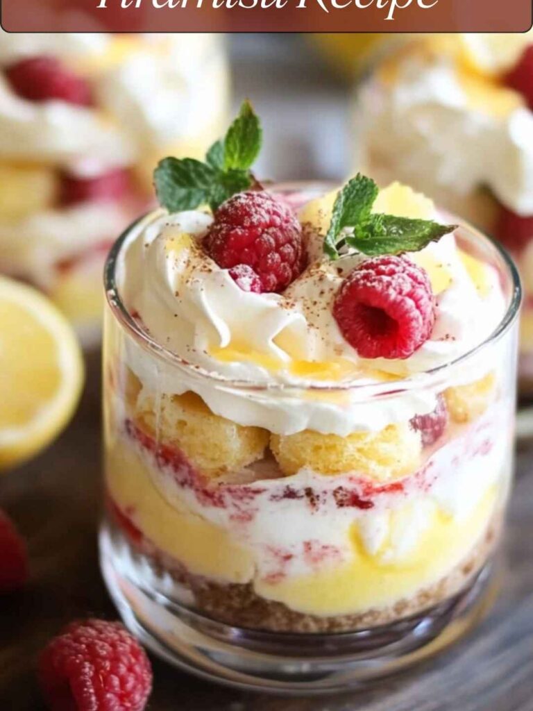 Lemon Raspberry Tiramisu Recipe