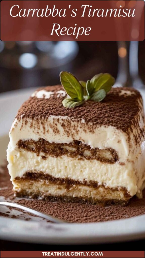 Carrabba's Tiramisu Recipe