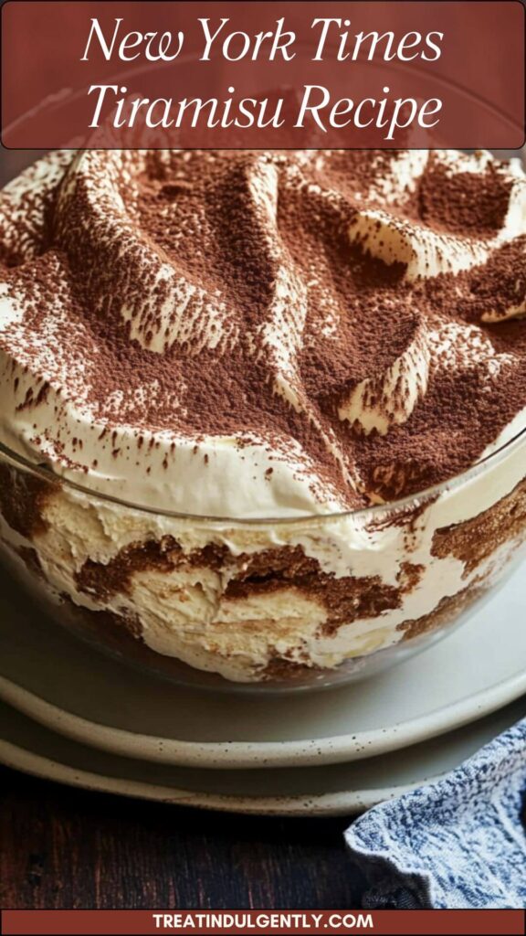 New York Times Tiramisu Recipe