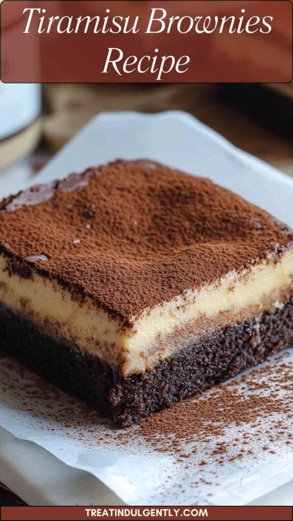 Tiramisu Brownies Recipe