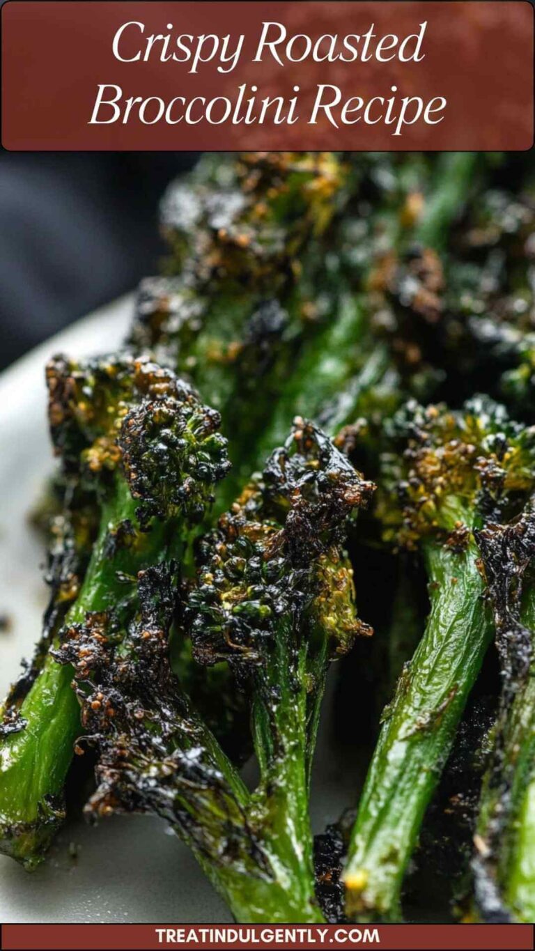 Crispy Roasted Broccolini Recipe - Treat Indulgently