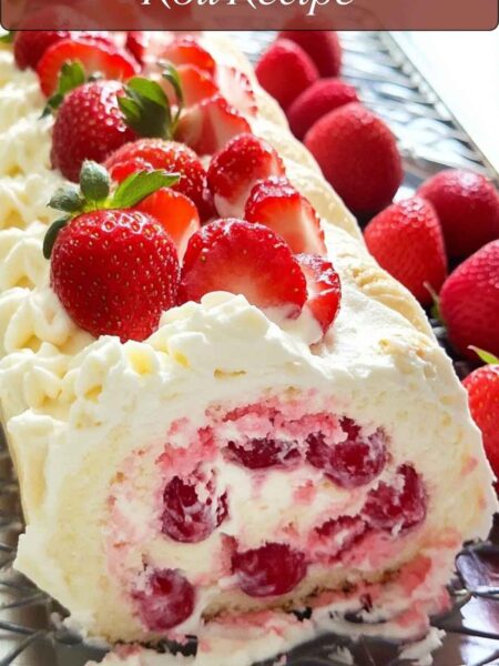 Easy Strawberry Cake Roll Recipe