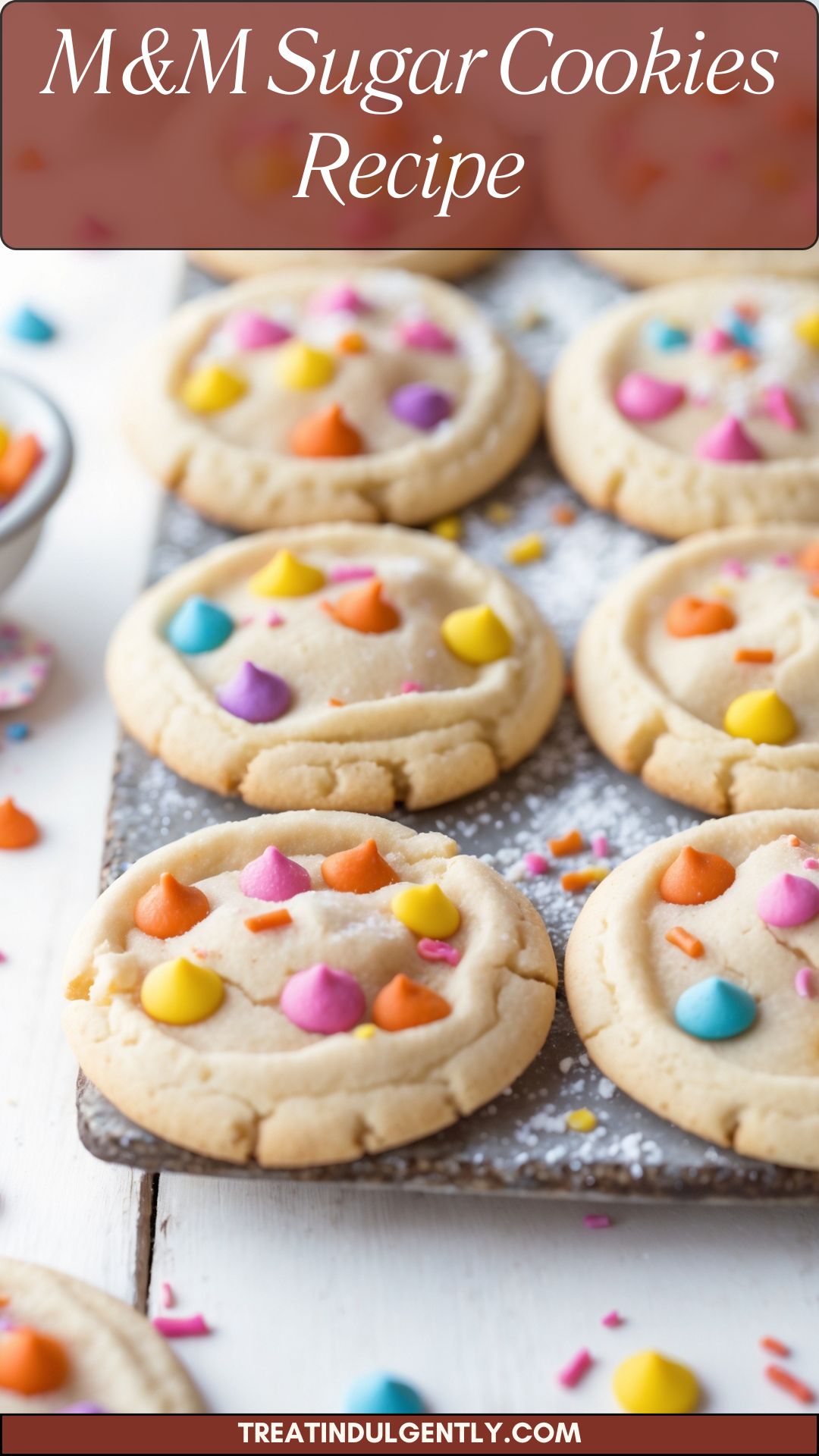 M&M Sugar Cookies Recipe M&M Sugar Cookies Recipe