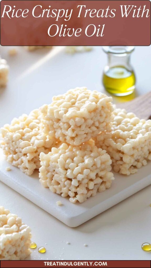 Rice Crispy Treats With Olive Oil