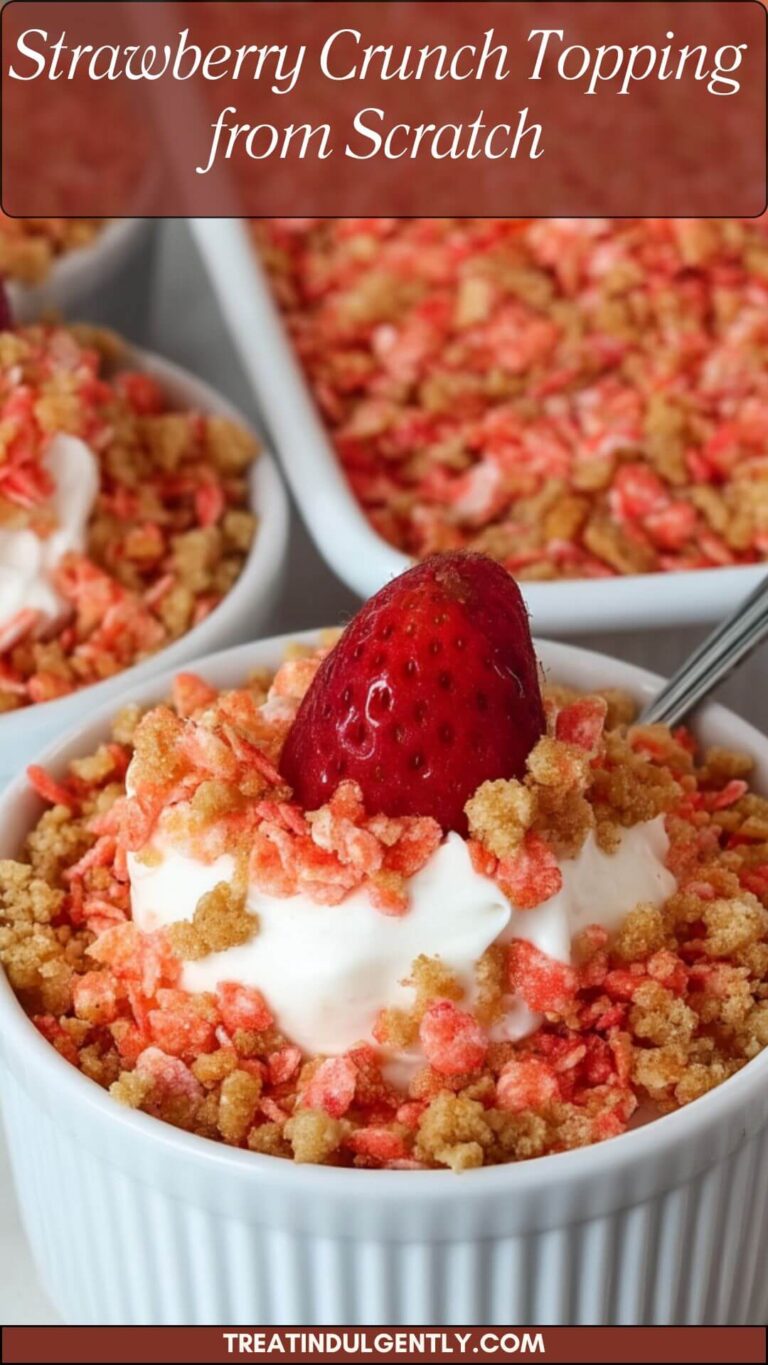 Strawberry Crunch Topping from Scratch - Treat Indulgently