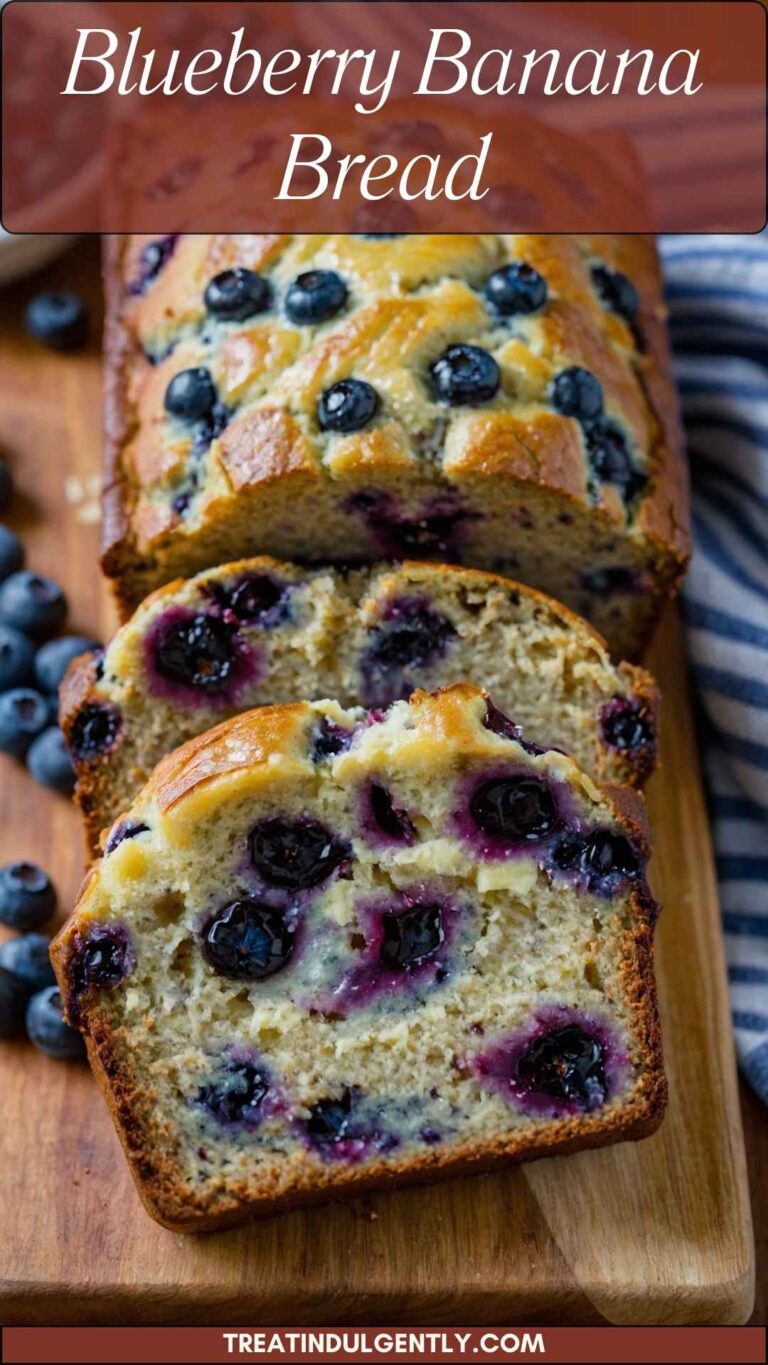Blueberry Banana Bread - Treat Indulgently