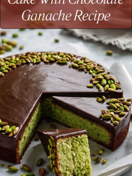 Flourless Pistachio Cake With Chocolate Ganache Recipe
