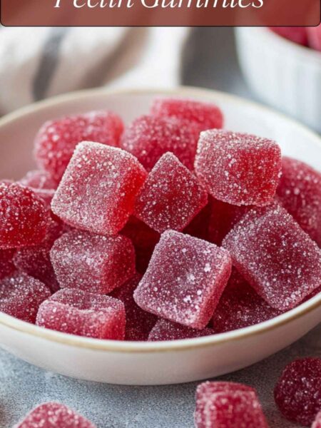 Homemade Raspberry Pectin Gummies