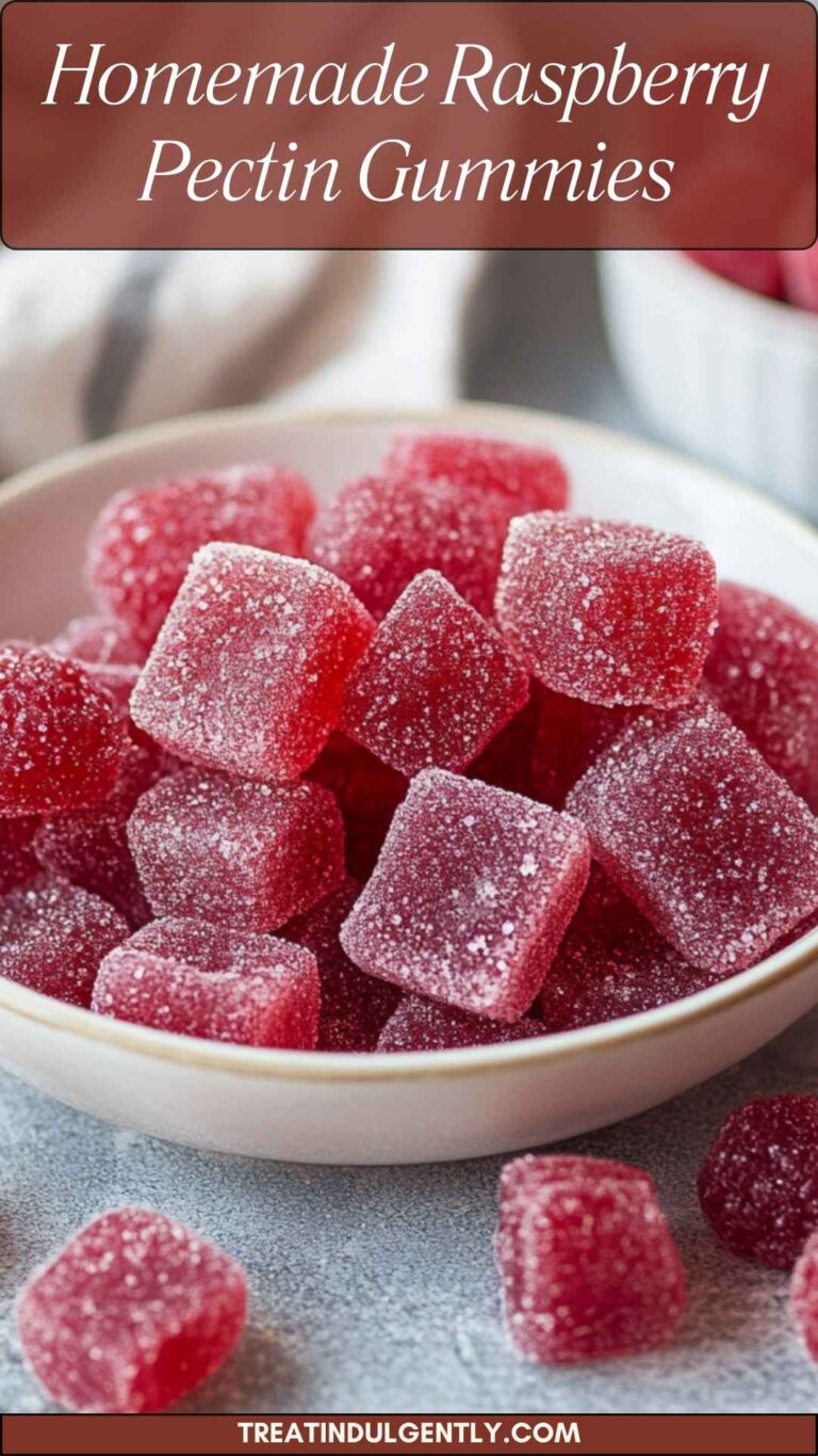 Homemade Raspberry Pectin Gummies - Treat Indulgently