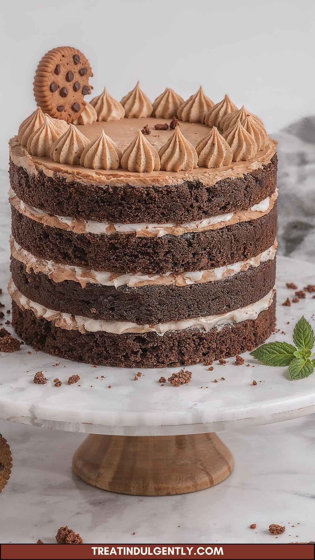 Best Mini Chocolate Cookie Dough Naked Layer Cakes Recipe Best Mini Chocolate Cookie Dough Naked Layer Cakes Recipe
