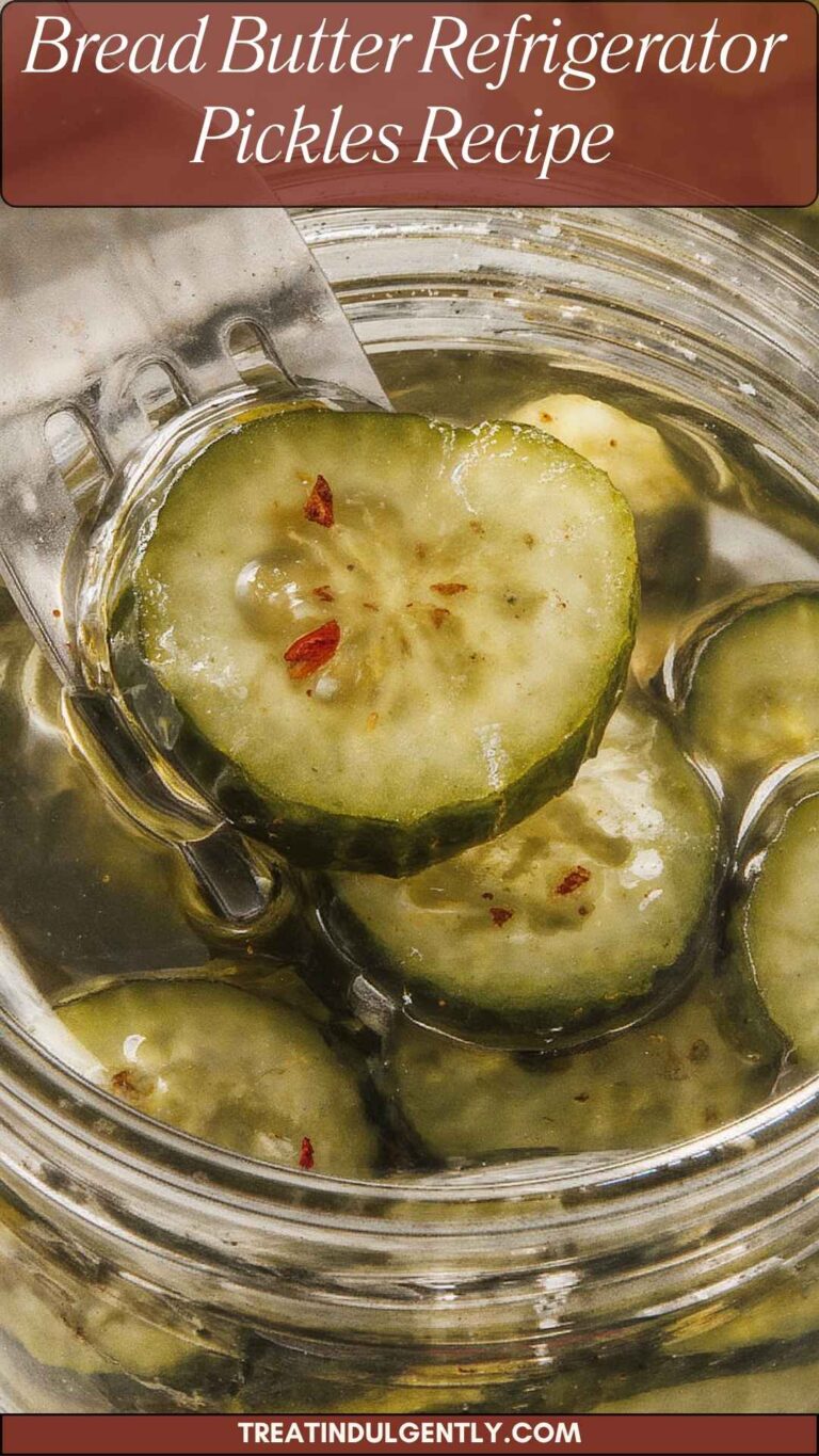 Bread Butter Refrigerator Pickles Recipe - Treat Indulgently
