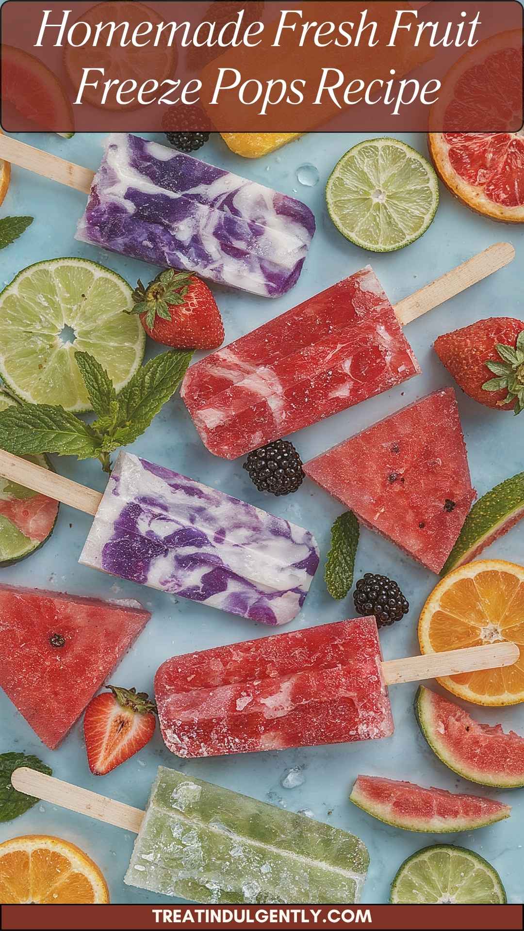 Homemade Fresh Fruit Freeze Pops Recipe Homemade Fresh Fruit Freeze Pops Recipe