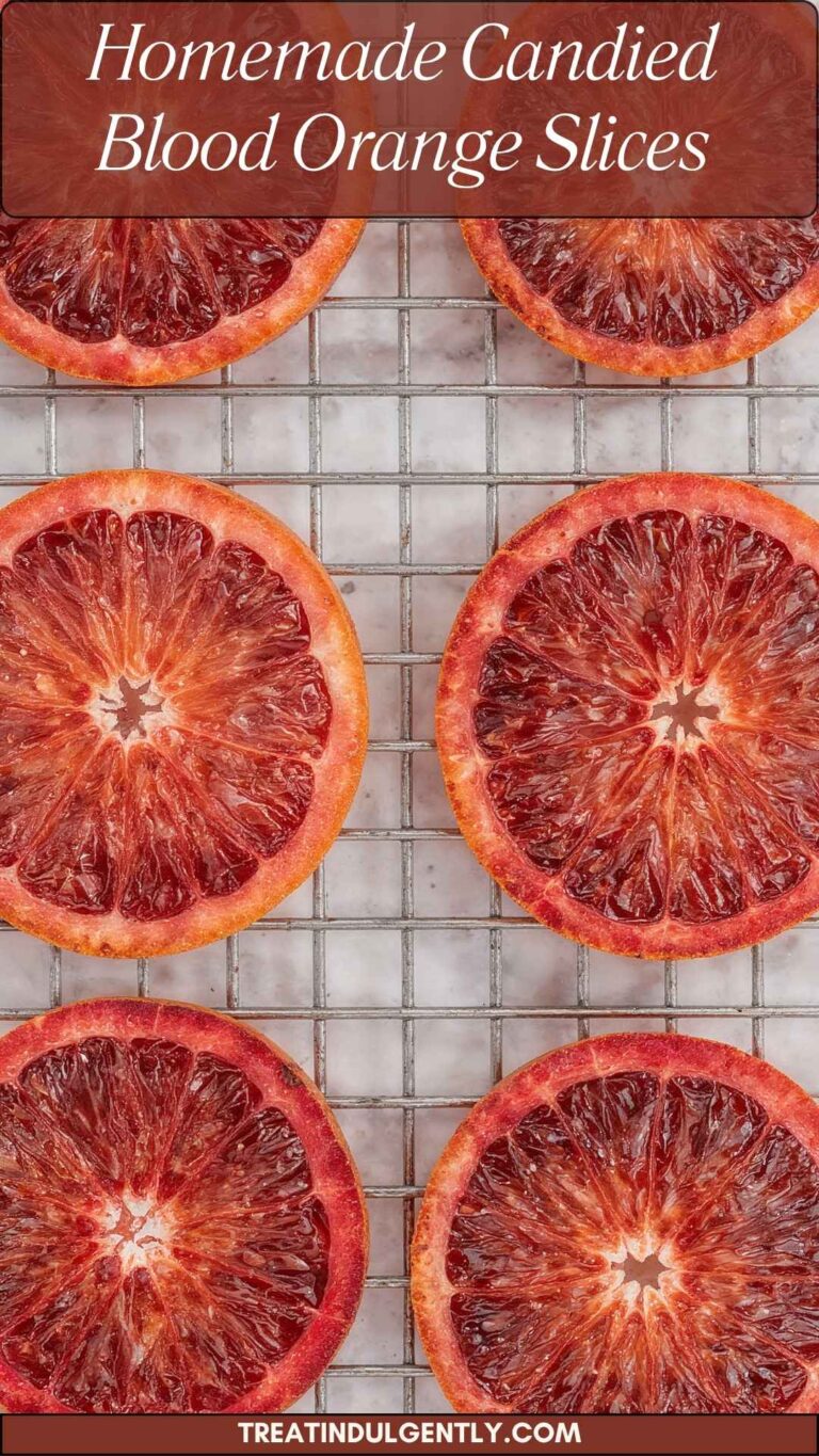 Homemade Candied Blood Orange Slices - Treat Indulgently