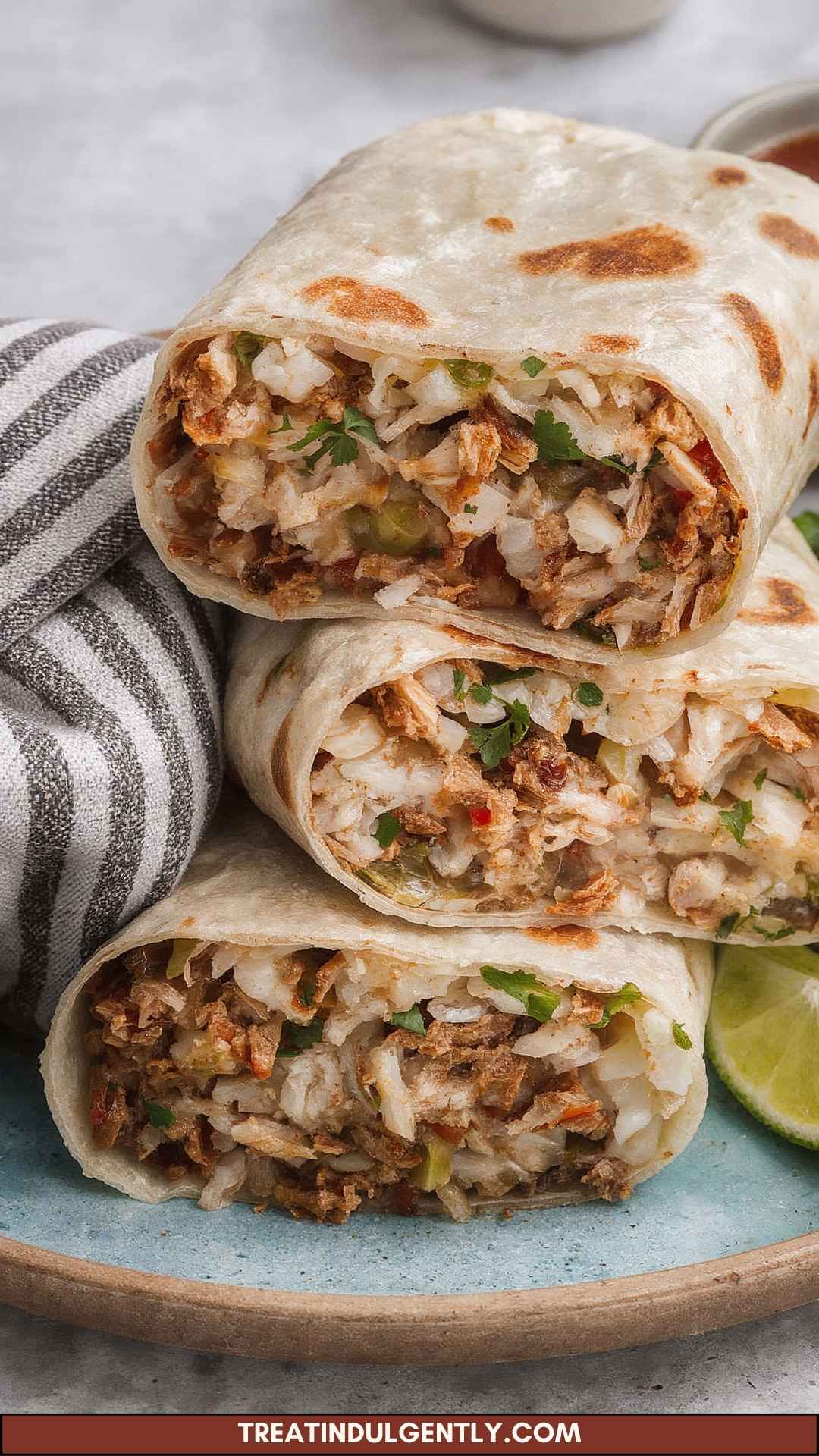 How to Make Crispy Chicken Rice Bean Burritos