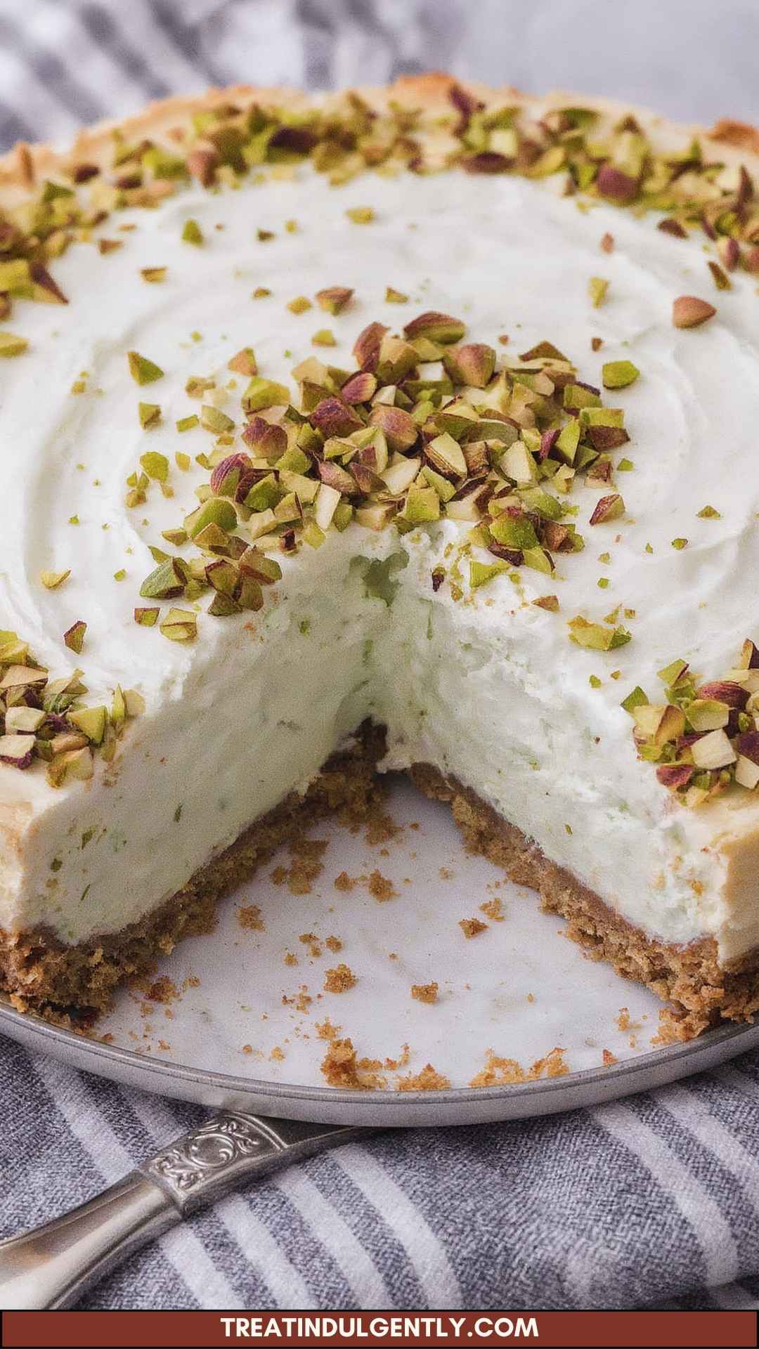 How to Make Pistachio Sour Cream Cheesecake