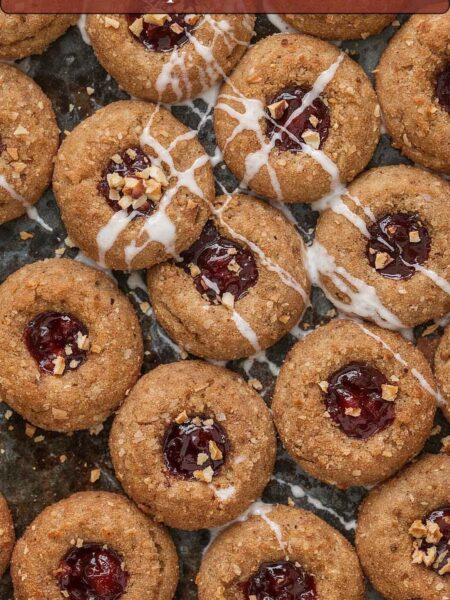 Peanut Butter Jam Thumbprint Cookies