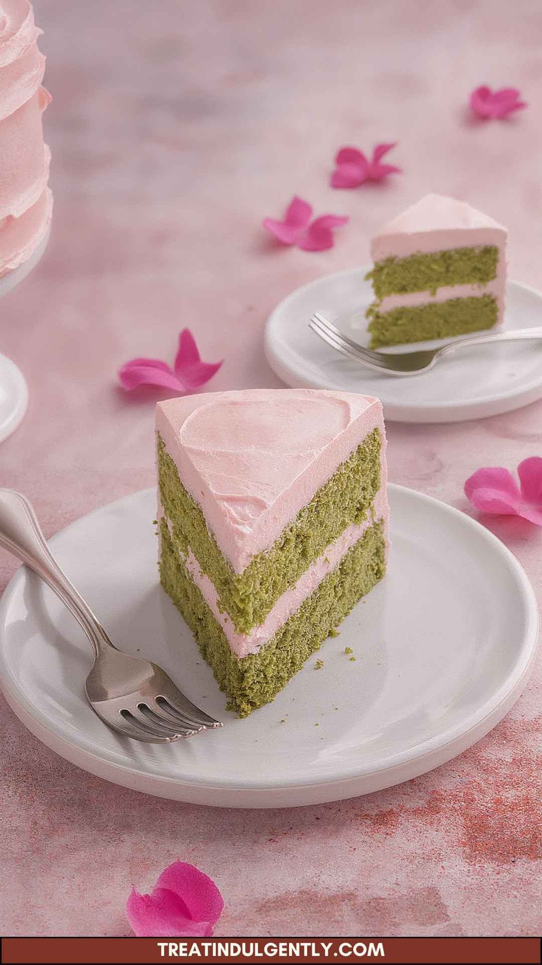 Sakura Matcha Mousse Cake Copycat Recipe