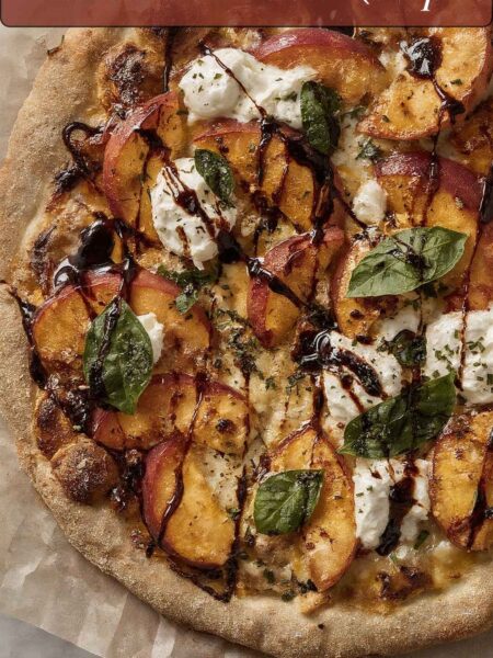 Summer Peach and Balsamic Pizza Recipe