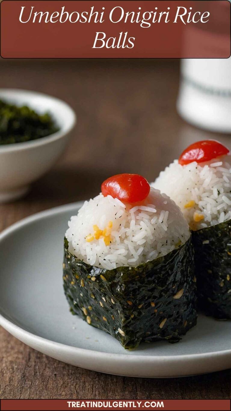 Umeboshi Onigiri Rice Balls - Treat Indulgently