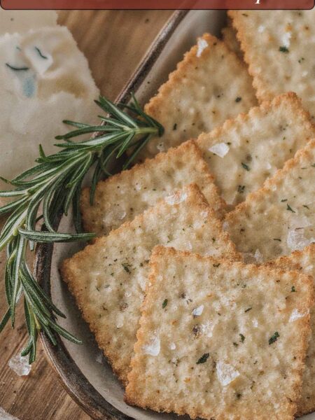sourdough crackers with olive oil herbs recipe
