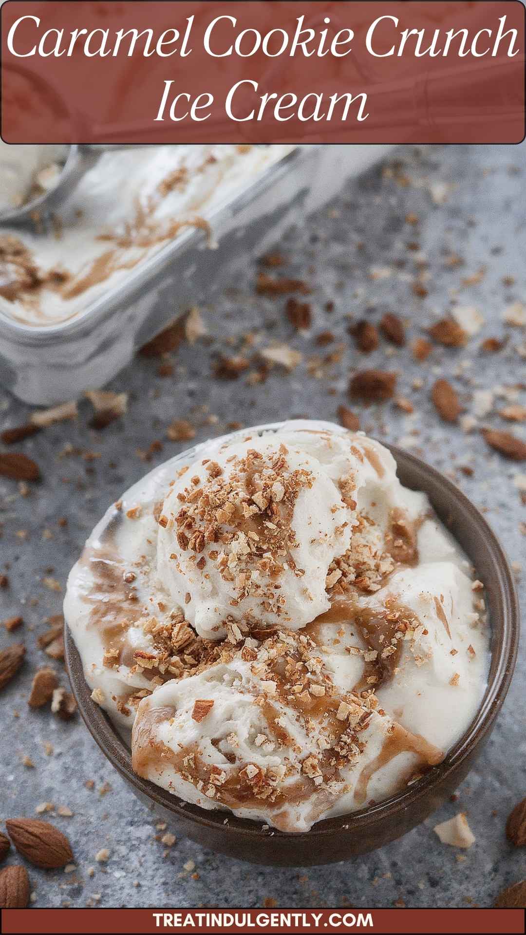 Caramel Cookie Crunch Ice Cream