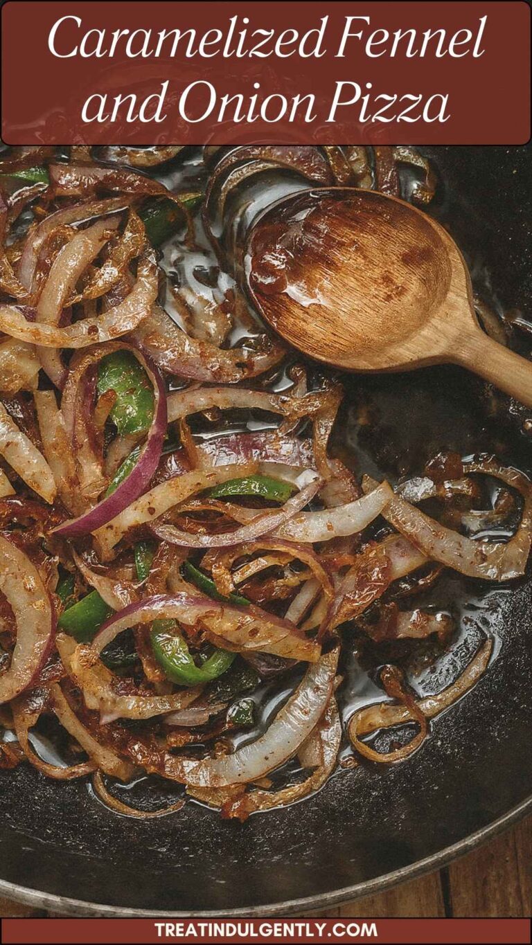 Caramelized Fennel and Onion Pizza – Treat Indulgently