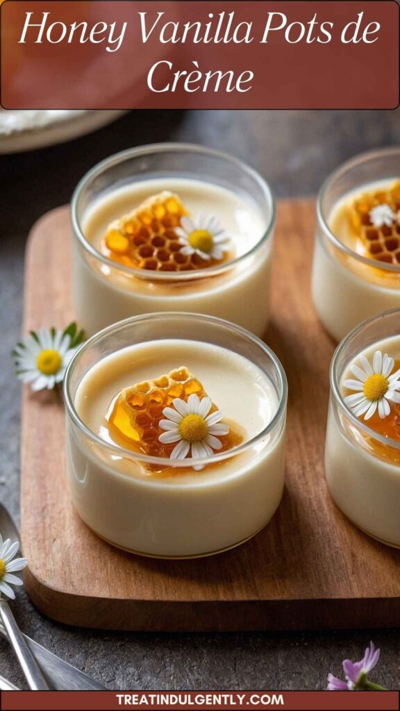 Honey Vanilla Pots de Crème
