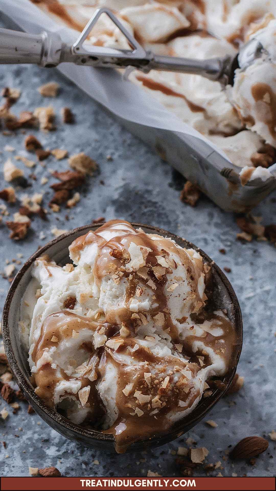 How to Make Caramel Cookie Crunch Ice Cream