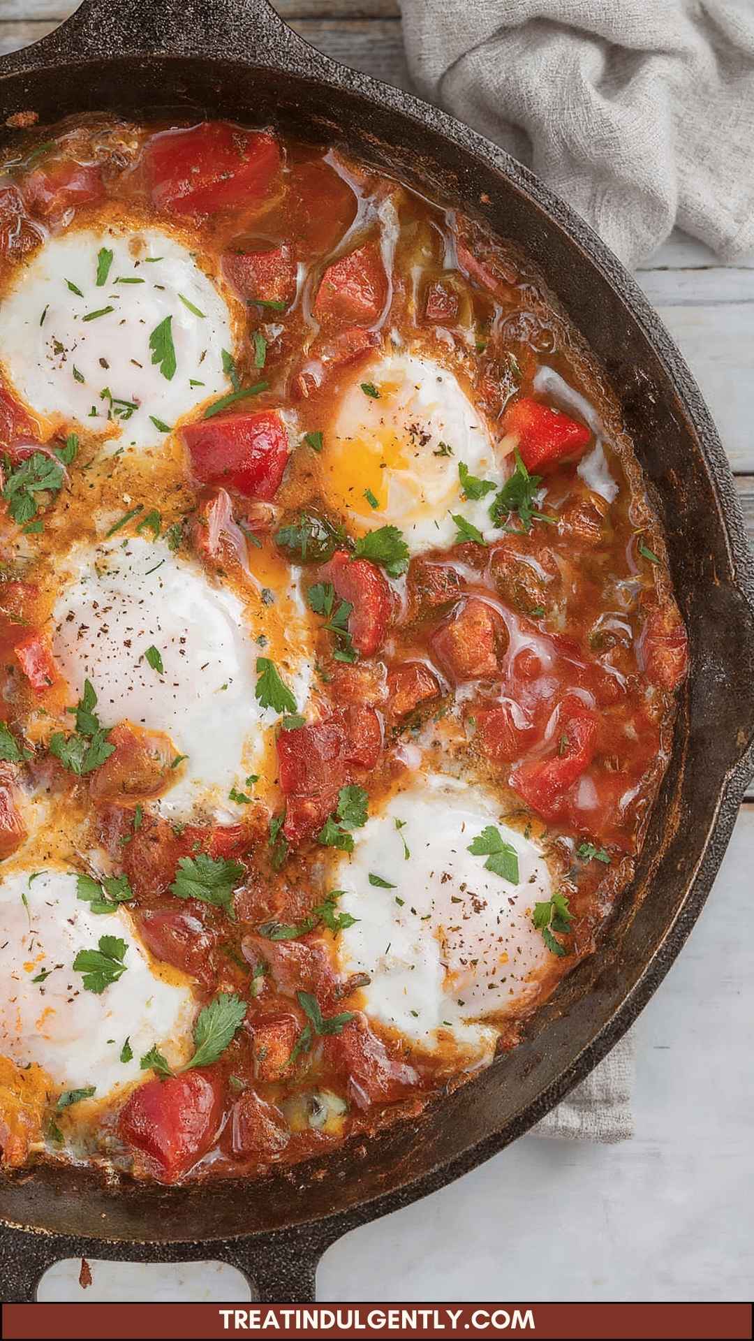 How to Make Shakshouka Poached Eggs in Spicy Tomato Sauce How to Make Shakshouka Poached Eggs in Spicy Tomato Sauce