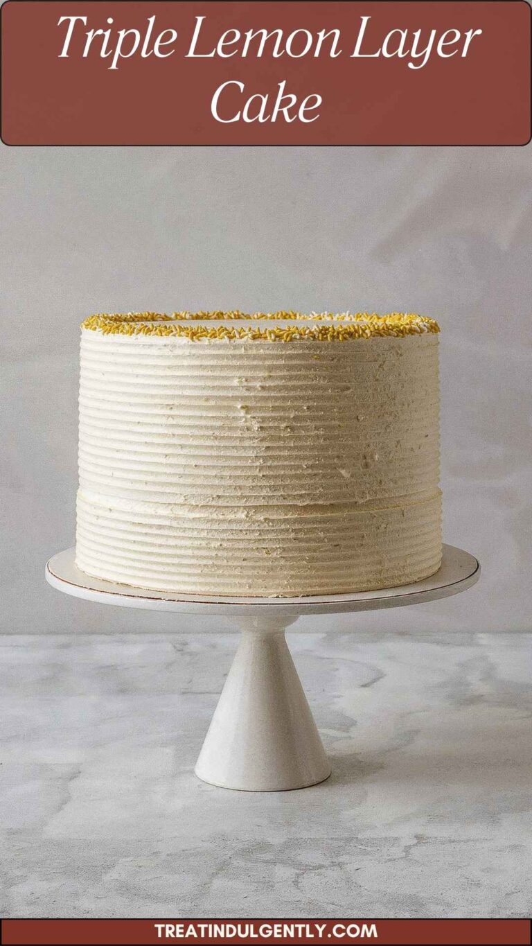Triple Lemon Layer Cake - Treat Indulgently