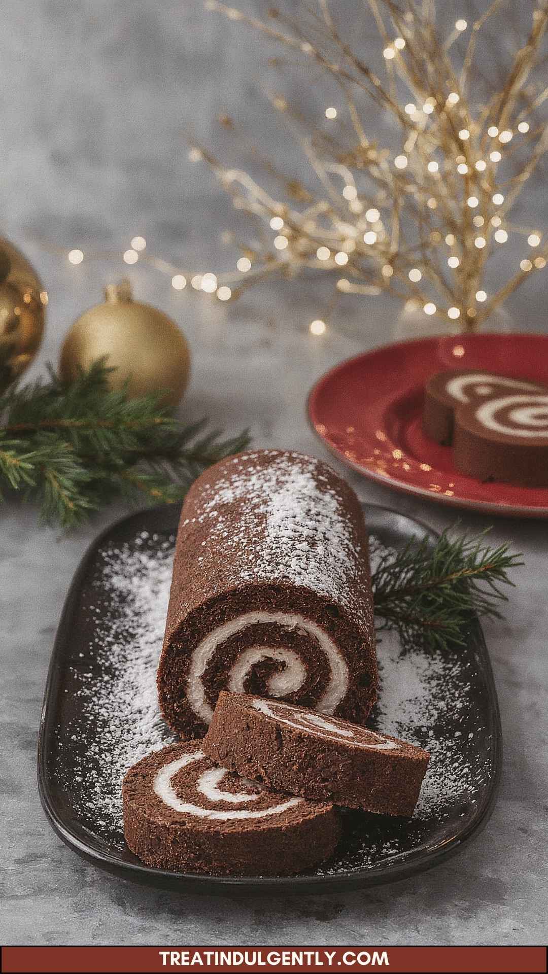Best Chocolate Chestnut Christmas Cake Roll