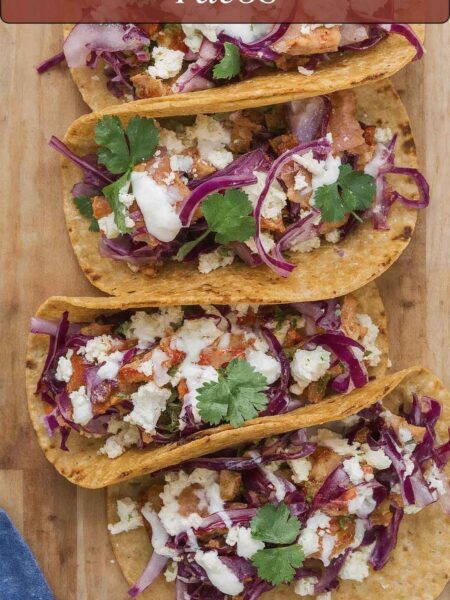 Easy Refried Black Bean Tacos