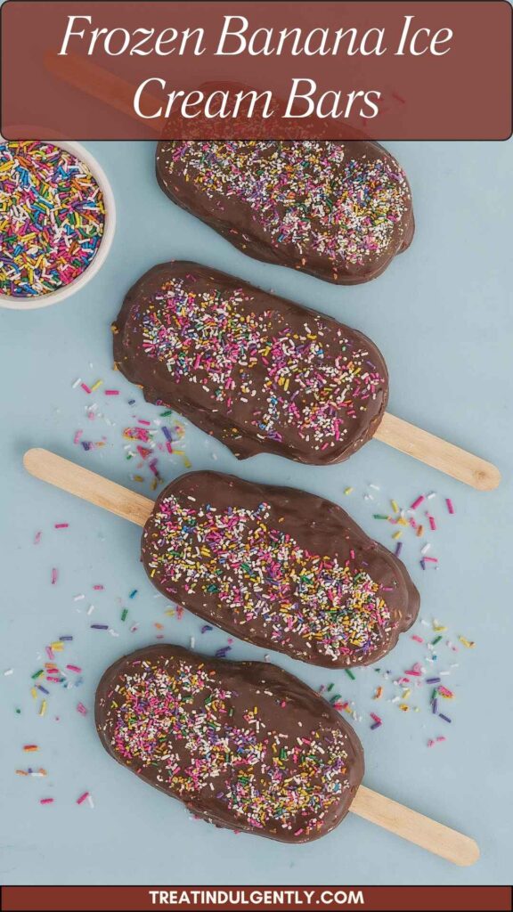 Frozen Banana Ice Cream Bars