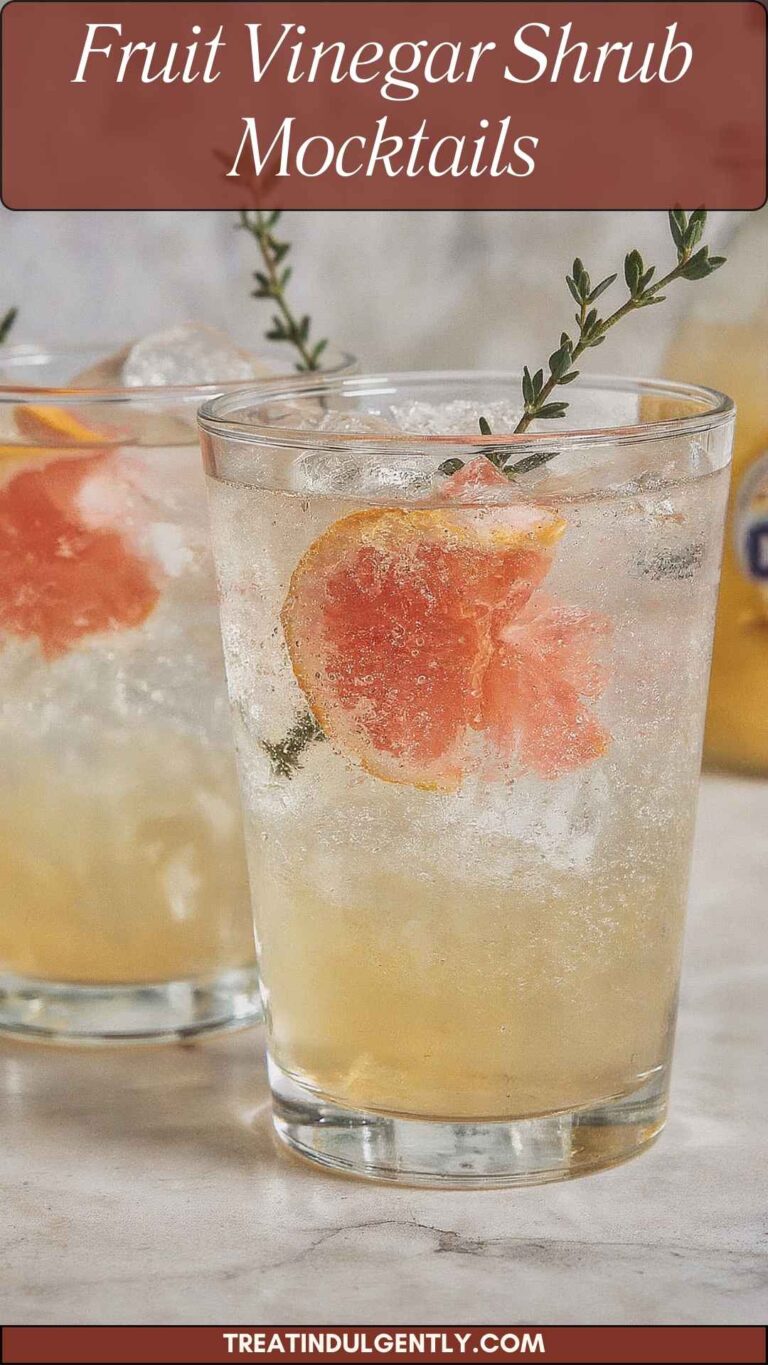 Fruit Vinegar Shrub Mocktails – Treat Indulgently