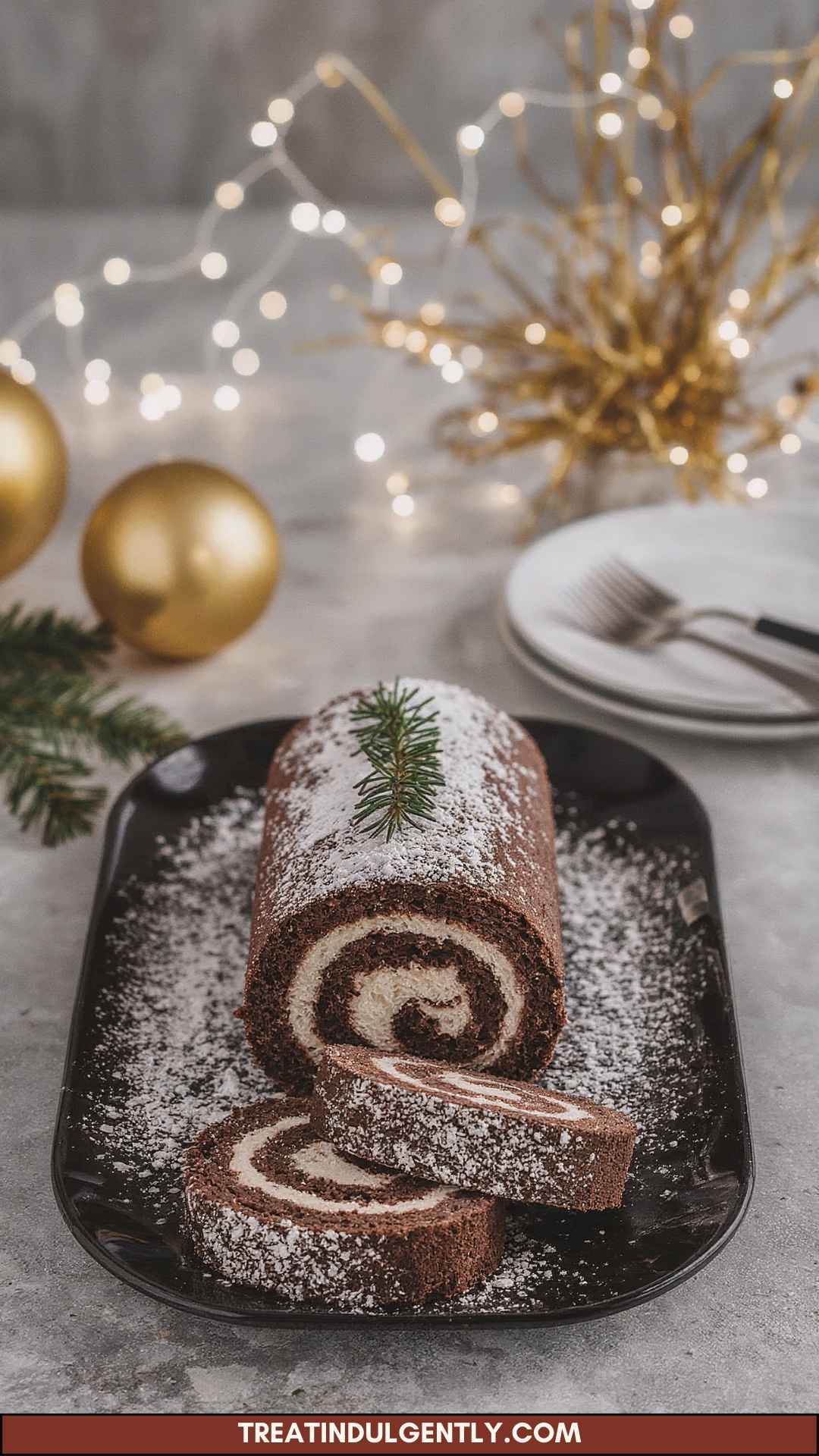How to Make Chocolate Chestnut Christmas Cake Roll