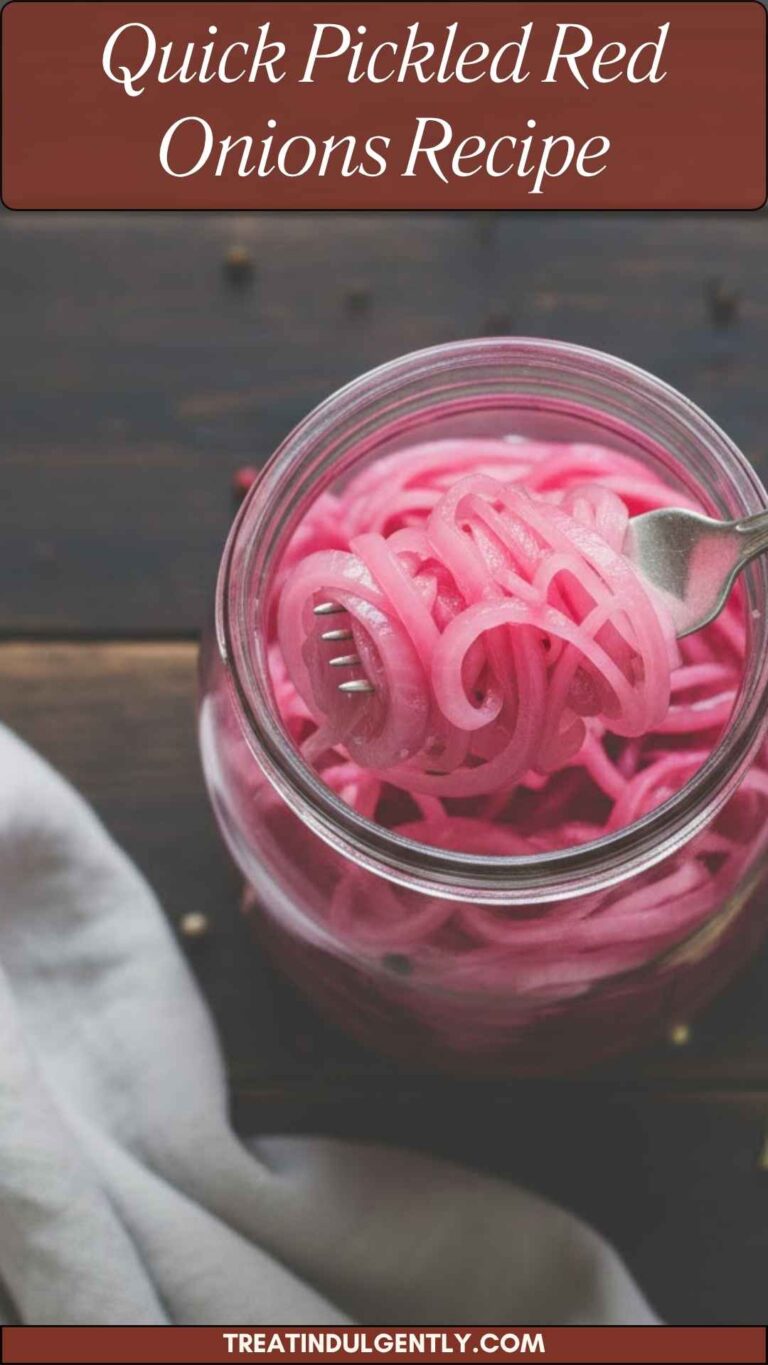 Quick Pickled Red Onions Recipe – Treat Indulgently