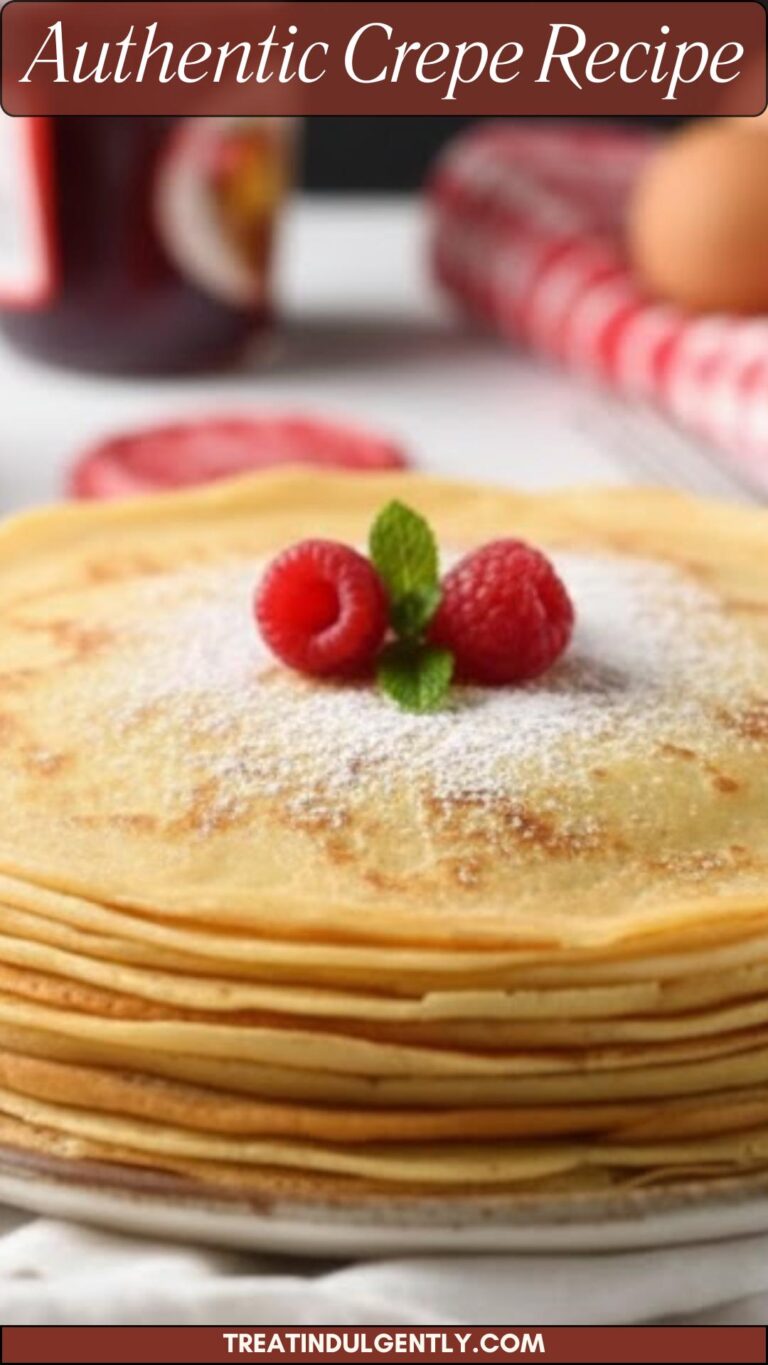 Authentic Crepe Recipe – Treat Indulgently