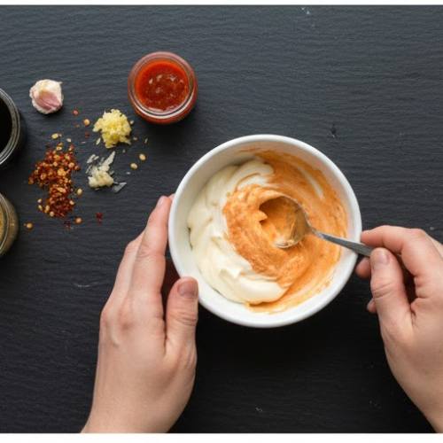 Step 4: Make Spicy Mayo Step 4: Make Spicy Mayo