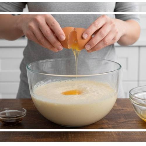 Step 2: Add Eggs and Mix Step 2: Add Eggs and Mix