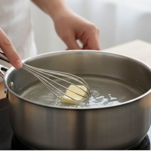 Step 1: Simmer Butter & Water