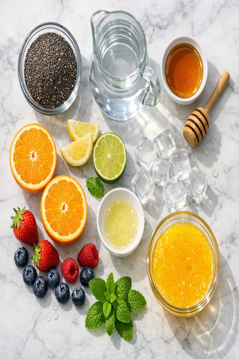 Chia Juice Recipe ingredients