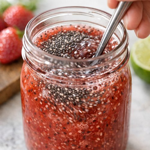 Step 3: Add the Chia Seeds and Initial Stir