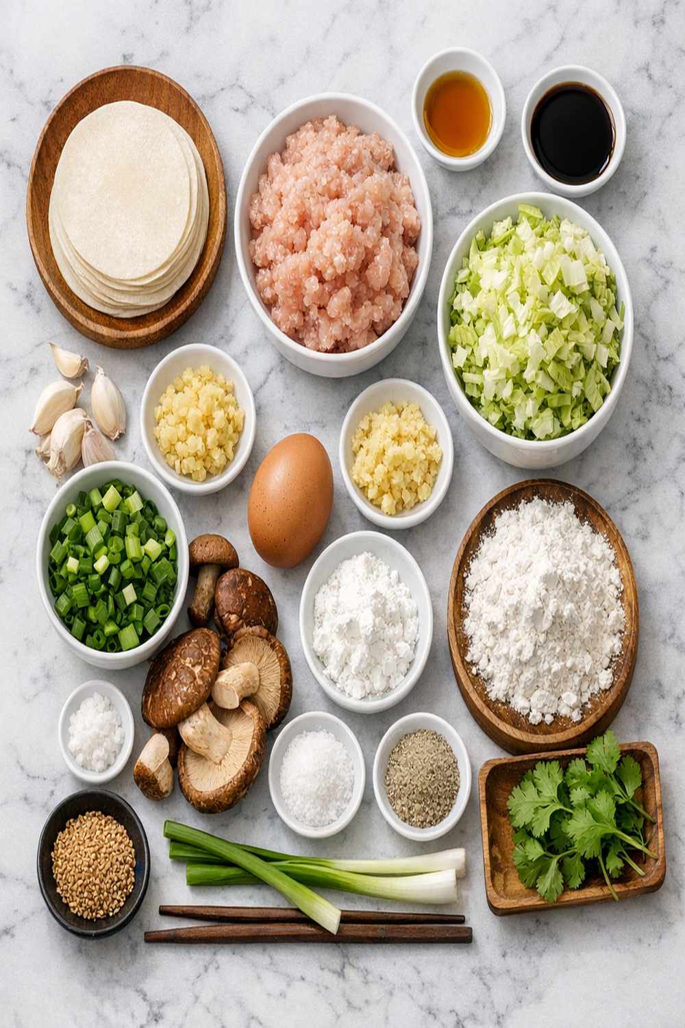 Chicken Jiaozi Recipe ingredients