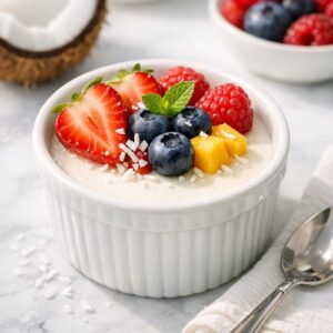 Coconut Panna Cotta Recipe step 9