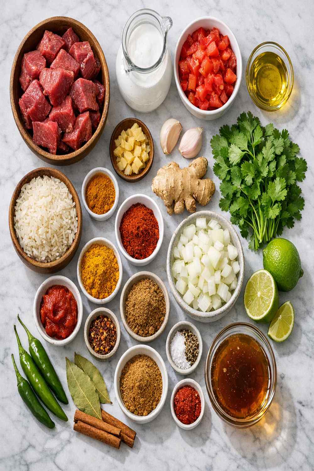 Curried Beef Recipe ingredients