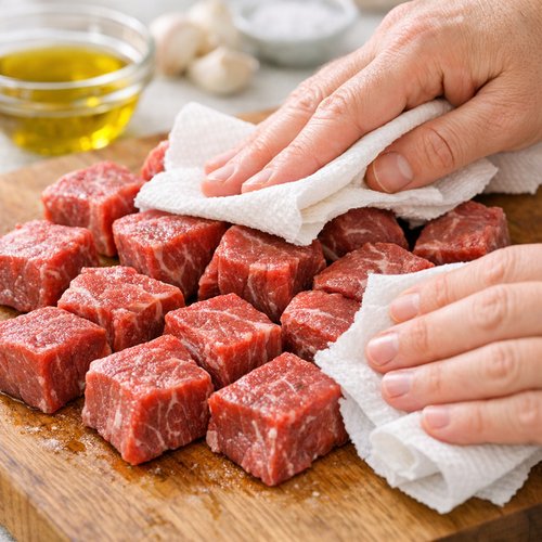 Step 1: Prepare and Dry Your Beef for Perfect Searing