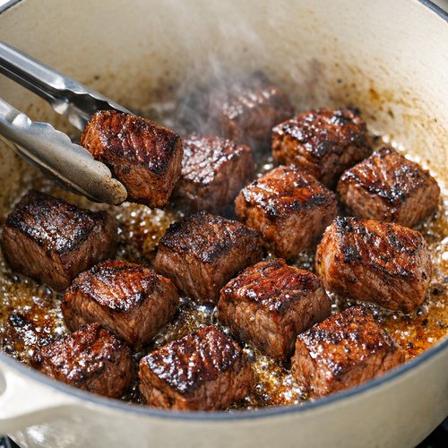 Step 3: Sear the Beef in Batches for Deep Color and Flavor